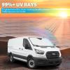 imageFront Windshield Sun Shade Foldable Sunshade Protector Custom Fit 20142023 Ram ProMaster Full Size Cargo Van Chassis Cab Cutaway Window Van Accessories 2023 Upgrade