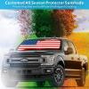 imageFront Windshield Sunshade USA Flag Foldable Sun Shade Protector Custom Fit 20152020 Ford F150 F150 Lariat King Ranch Platinum XL XLT Limited Raptor 2022 Upgrade Accessories