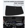 imageProadsy 2024 Upgrade Front Windshield Sun Shade Foldable Sunshade Protector Custom Fit 2024 Toyota Tacoma 2Dr 4Dr Pickup Accessories