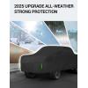 imageProadsy 2025 Upgrade Car Cover Compatible with Tundra 20162024 2025 CrewMax with 55ft Windproof All Weather Waterproof Sun Rain UV Dust Snow Protection Outdoor Covers