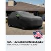 imageProadsy 2025 Upgrade Car Cover for Hyundai Tucson 20202024 2025 Waterproof All Weather Windproof Snowproof Rain Hail Sun UV Dust Snow Protection Full Outdoor Indoor Exterior Car Covers