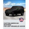 imageProadsy 6 Layers Car Cover Custom Fit for Jeep Wrangler 4 Door JK JL YJ TJ 20182024 2025 Windproof All Weather Waterproof Sun Rain UV Dust Snow Protection Outdoor Covers