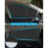 imageProadsy Window Sun Shade for Nissan Sentra 2024 2023 2022 2021 2020 Side Window for BabyCamping UV Rays and Privacy Protect Upgrade Accessories Set of 5