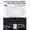 imageProadsy Windshield Sun Shade Umbrella for Mazda CX5 20172025 Foldable Car Umbrella Sunshade with Soft TPU Handle Spring Structure Crystal Cooling Material Protect Car from Rays ampamp HeatFord Expedition 20182024 2025