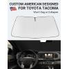 imageProadsy Windshield Sun Shade Umbrella for Mazda CX5 20172025 Foldable Car Umbrella Sunshade with Soft TPU Handle Spring Structure Crystal Cooling Material Protect Car from Rays ampamp HeatToyota Tacoma 20162023