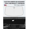 imageProadsy Windshield Sun Shade Umbrella for Mazda CX5 20172025 Foldable Car Umbrella Sunshade with Soft TPU Handle Spring Structure Crystal Cooling Material Protect Car from Rays ampamp HeatChevrolet Express 19962024 2025