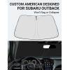 imageProadsy Windshield Sun Shade Umbrella for Mazda CX5 20172025 Foldable Car Umbrella Sunshade with Soft TPU Handle Spring Structure Crystal Cooling Material Protect Car from Rays ampamp HeatSubaru Outback 20202024 2025