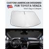 imageProadsy Windshield Sun Shade Umbrella for Mazda CX5 20172025 Foldable Car Umbrella Sunshade with Soft TPU Handle Spring Structure Crystal Cooling Material Protect Car from Rays ampamp HeatToyota Venza 20212024 2025
