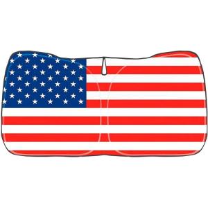 imageFront Windshield Sunshade USA Flag Foldable Sun Shade Protector Custom Fit 20152020 Ford F150 F150 Lariat King Ranch Platinum XL XLT Limited Raptor 2022 Upgrade Accessories