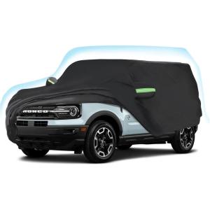 imageProadsy 2025 Upgrade Car Cover Compatible with Ford Bronco Sport 20212024 2025 210T Windproof All Weather Waterproof Sun Rain UV Dust Snow Protection Outdoor Covers