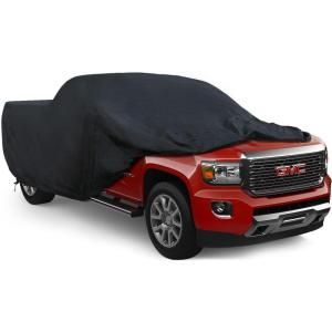 imageProadsy 2025 Upgrade Car Cover Compatible with GMC Sierra 1500 Crew Cab Pickup 66 Feet Bed 20192024 2025 Windproof All Weather Waterproof Sun Rain UV Dust Snow Protection Outdoor Covers