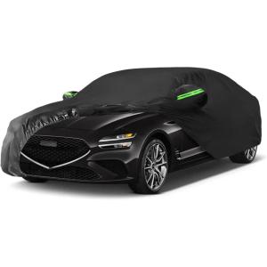 imageProadsy 2025 Upgrade Car Cover Custom Fit for 20192025 Genesis G70 Waterproof All Weather for Automobiles Full Exterior Cover Rain Snow Sun Protector Indoor Outdoor Car Cover