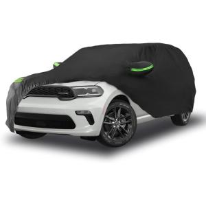imageProadsy 2025 Upgrade Car Cover for 20112024 2025 Dodge Durango Waterproof All Weather for Automobiles Windproof Snowproof Rain Hail Sun UV Protection Full Outdoor Indoor Exterior Car Covers Black