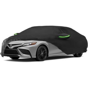 imageProadsy 2025 Upgrade Car Cover for Toyota Camry 19962024 2025 Waterproof All Weather for Automobiles Windproof Snowproof Rain Hail Sun UV Protection Full Outdoor Indoor Exterior Car Covers Black
