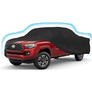 imageProadsy 2025 Upgrade Car Cover for Toyota Tacoma 20162023 2024 2025Waterproof All Weather Windproof Snowproof Rain Hail Sun UV Protection Full Outdoor Indoor Exterior Car Covers Black