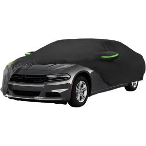 imageProadsy 2026 Car Cover for Dodge Charger 20062025 2026 Waterproof All Weather for Automobiles Windproof Snowproof Rain Hail Sun UV Protection Full Outdoor Indoor Exterior Car Covers Black