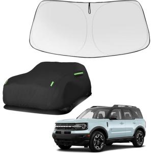 imageProadsy Car Cover Windshield Sunshade for Ford Bronco Sport