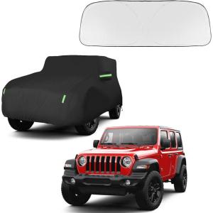 imageProadsy Car Cover Windshield Sunshade for Jeep Wrangler