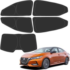 imageProadsy Window Sun Shade for Nissan Sentra 2024 2023 2022 2021 2020 Side Window for BabyCamping UV Rays and Privacy Protect Upgrade Accessories Set of 5