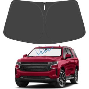 imageProadsy Windshield Sun Shade Umbrella for Mazda CX5 20172025 Foldable Car Umbrella Sunshade with Soft TPU Handle Spring Structure Crystal Cooling Material Protect Car from Rays ampamp HeatChevrolet Tahoe 20212024 2025