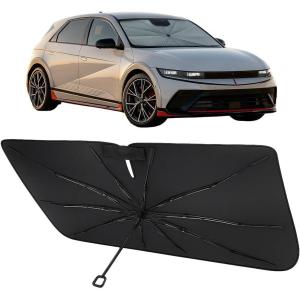 imageProadsy Windshield Sun Shade Umbrella for Mazda CX5 20172025 Foldable Car Umbrella Sunshade with Soft TPU Handle Spring Structure Crystal Cooling Material Protect Car from Rays ampamp HeatHyundai Ioniq 5 20222025