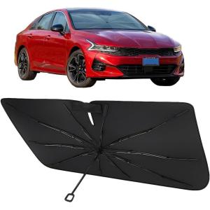 imageProadsy Windshield Sun Shade Umbrella for Mazda CX5 20172025 Foldable Car Umbrella Sunshade with Soft TPU Handle Spring Structure Crystal Cooling Material Protect Car from Rays ampamp HeatKia K5 20192025