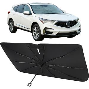 imageProadsy Windshield Sun Shade Umbrella for Mazda CX5 20172025 Foldable Car Umbrella Sunshade with Soft TPU Handle Spring Structure Crystal Cooling Material Protect Car from Rays ampamp HeatAcura RDX 20192025