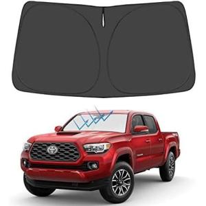 imageProadsy Windshield Sun Shade Umbrella for Mazda CX5 20172025 Foldable Car Umbrella Sunshade with Soft TPU Handle Spring Structure Crystal Cooling Material Protect Car from Rays ampamp HeatToyota Tacoma 20162023