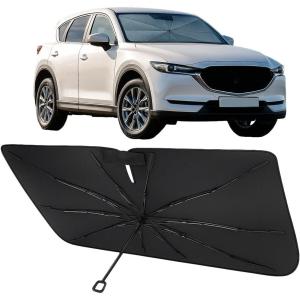 imageProadsy Windshield Sun Shade Umbrella for Mazda CX5 20172025 Foldable Car Umbrella Sunshade with Soft TPU Handle Spring Structure Crystal Cooling Material Protect Car from Rays ampamp HeatMazda CX5 20172025