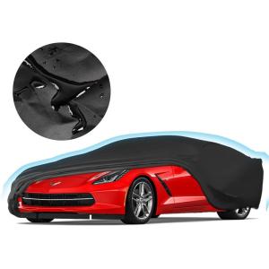 imageProadsy 2025 Upgrade Car Cover Custom Fit for 2024 2025 Kia K4 Waterproof All Weather for Automobiles Full Exterior Cover Rain Snow Sun Protector Indoor Outdoor Car CoverCorvette C7