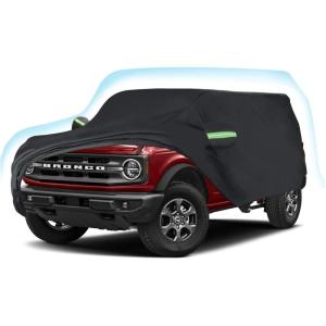 imageProadsy 2025 Upgrade Car Cover Custom Fit for 2024 2025 Kia K4 Waterproof All Weather for Automobiles Full Exterior Cover Rain Snow Sun Protector Indoor Outdoor Car CoverFord Bronco 4 Door