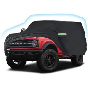 imageProadsy 2025 Upgrade Car Cover Custom Fit for 2024 2025 Kia K4 Waterproof All Weather for Automobiles Full Exterior Cover Rain Snow Sun Protector Indoor Outdoor Car CoverFord Bronco 2 Door