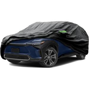 imageProadsy 2025 Upgrade Car Cover Custom Fit for 2024 2025 Kia K4 Waterproof All Weather for Automobiles Full Exterior Cover Rain Snow Sun Protector Indoor Outdoor Car CoverToyota bZ4X