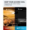 imageProadsy 2025 Upgrade Windshield Sun Shade Custom Fit Honda Accord 20142017 4Layer Foldable Front Sunshade Protector Sun Visor Blocks UV Rays Keep Car Cooler