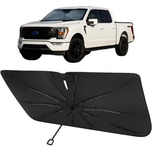 imageProadsy Windshield Sun Shade Umbrella for Hyundai Tucson 20222025 2026 Foldable Car Umbrella Sunshade with Soft TPU Handle Spring Structure Crystal Cooling Material Protect Car from Rays ampamp HeatFord F150 20212025
