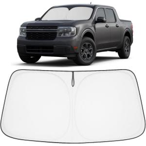 imageProadsy Windshield Sun Shade Umbrella for Hyundai Tucson 20222025 2026 Foldable Car Umbrella Sunshade with Soft TPU Handle Spring Structure Crystal Cooling Material Protect Car from Rays ampamp HeatFord Maverick 20222025