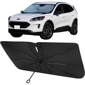 imageProadsy Windshield Sun Shade Umbrella for Hyundai Tucson 20222025 2026 Foldable Car Umbrella Sunshade with Soft TPU Handle Spring Structure Crystal Cooling Material Protect Car from Rays ampamp HeatFord Escape 20202025 2026