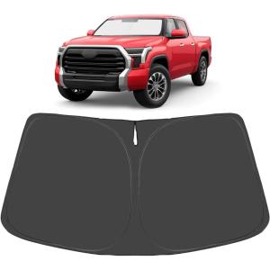 imageProadsy Windshield Sun Shade Umbrella for Hyundai Tucson 20222025 2026 Foldable Car Umbrella Sunshade with Soft TPU Handle Spring Structure Crystal Cooling Material Protect Car from Rays ampamp HeatTundra 20072021