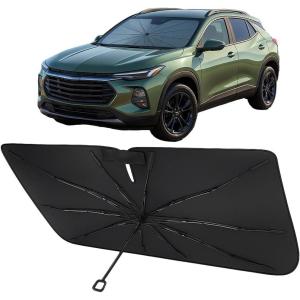 imageProadsy Windshield Sun Shade Umbrella for Hyundai Tucson 20222025 2026 Foldable Car Umbrella Sunshade with Soft TPU Handle Spring Structure Crystal Cooling Material Protect Car from Rays ampamp HeatChevrolet Trax 20242025