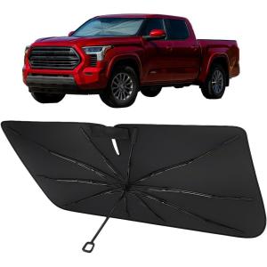 imageProadsy Windshield Sun Shade Umbrella for Hyundai Tucson 20222025 2026 Foldable Car Umbrella Sunshade with Soft TPU Handle Spring Structure Crystal Cooling Material Protect Car from Rays ampamp HeatToyota Tacoma 20242025