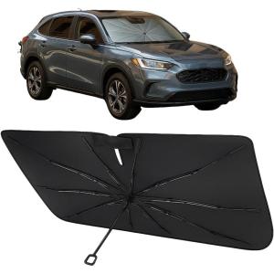 imageProadsy Windshield Sun Shade Umbrella for Hyundai Tucson 20222025 2026 Foldable Car Umbrella Sunshade with Soft TPU Handle Spring Structure Crystal Cooling Material Protect Car from Rays ampamp HeatHonda HRV 20242026