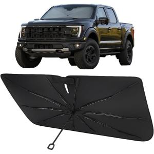 imageProadsy Windshield Sun Shade Umbrella for Hyundai Tucson 20222025 2026 Foldable Car Umbrella Sunshade with Soft TPU Handle Spring Structure Crystal Cooling Material Protect Car from Rays ampamp HeatFord Ranger 20192025