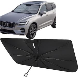 imageProadsy Windshield Sun Shade Umbrella for Hyundai Tucson 20222025 2026 Foldable Car Umbrella Sunshade with Soft TPU Handle Spring Structure Crystal Cooling Material Protect Car from Rays ampamp HeatVolvo XC60 20182025