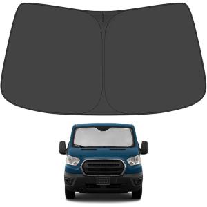 imageProadsy Windshield Sun Shade Umbrella for Hyundai Tucson 20222025 2026 Foldable Car Umbrella Sunshade with Soft TPU Handle Spring Structure Crystal Cooling Material Protect Car from Rays ampamp HeatFord Transit 20152024 2025 2026