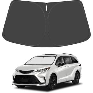 imageProadsy Windshield Sun Shade Umbrella for Hyundai Tucson 20222025 2026 Foldable Car Umbrella Sunshade with Soft TPU Handle Spring Structure Crystal Cooling Material Protect Car from Rays ampamp HeatSienna Mini Van 20212024 2025