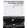 imageProadsy Windshield Sun Shade for Nissan Pathfinder 2026 2025 2024 2023 2022 Foldable Front Sunshade Protector Sun Visor Blocks UV Rays Keep Car CoolerHonda Odyssey 20182026