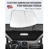 imageProadsy Windshield Sun Shade for Nissan Pathfinder 2026 2025 2024 2023 2022 Foldable Front Sunshade Protector Sun Visor Blocks UV Rays Keep Car CoolerNissan Versa 20122018