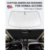 imageProadsy Windshield Sun Shade for Nissan Pathfinder 2026 2025 2024 2023 2022 Foldable Front Sunshade Protector Sun Visor Blocks UV Rays Keep Car CoolerHonda Accord 20182022