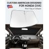 imageProadsy Windshield Sun Shade for Nissan Pathfinder 2026 2025 2024 2023 2022 Foldable Front Sunshade Protector Sun Visor Blocks UV Rays Keep Car CoolerHonda Civic 20062011