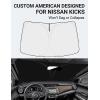 imageProadsy Windshield Sun Shade for Nissan Pathfinder 2026 2025 2024 2023 2022 Foldable Front Sunshade Protector Sun Visor Blocks UV Rays Keep Car CoolerNissan Kicks 20182025